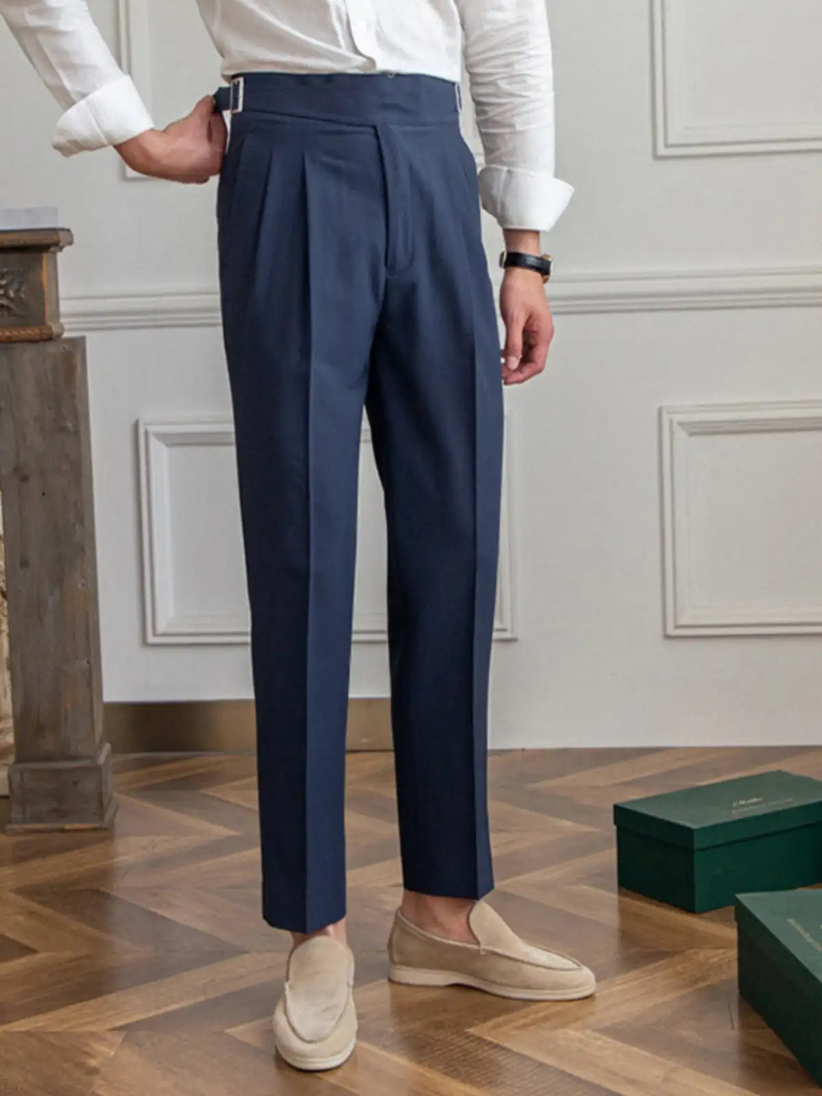 Slim Gurkha Trousers: Naples Business Casual.